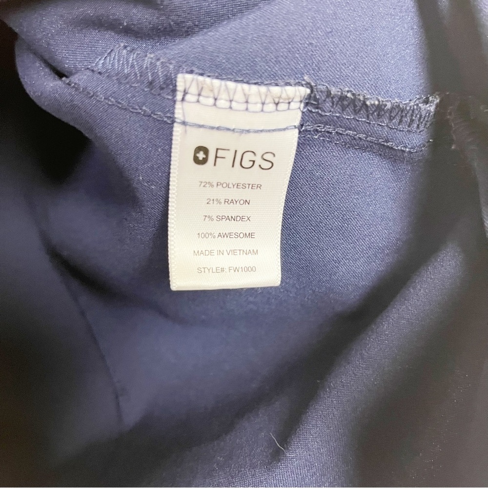 Figs Catarina One Pocket Blue Scrub Top Size XS - Picture 4 of 6